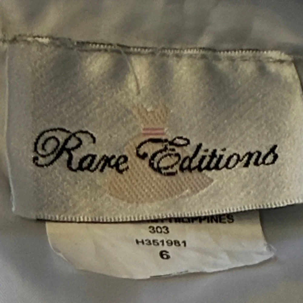 Rare Editions Girls Silver Rosette Sz 6 Party Dress Sleeveless Wedding Gala